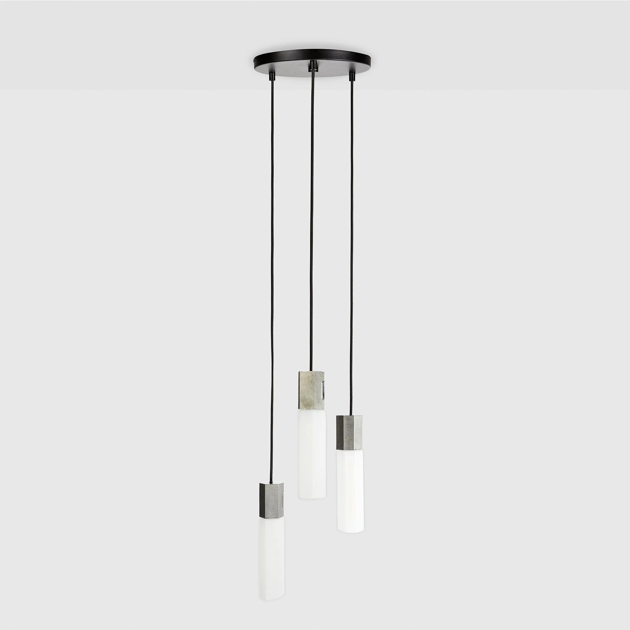 Basalt Triple Pendant in Stainless Steel - Image 8