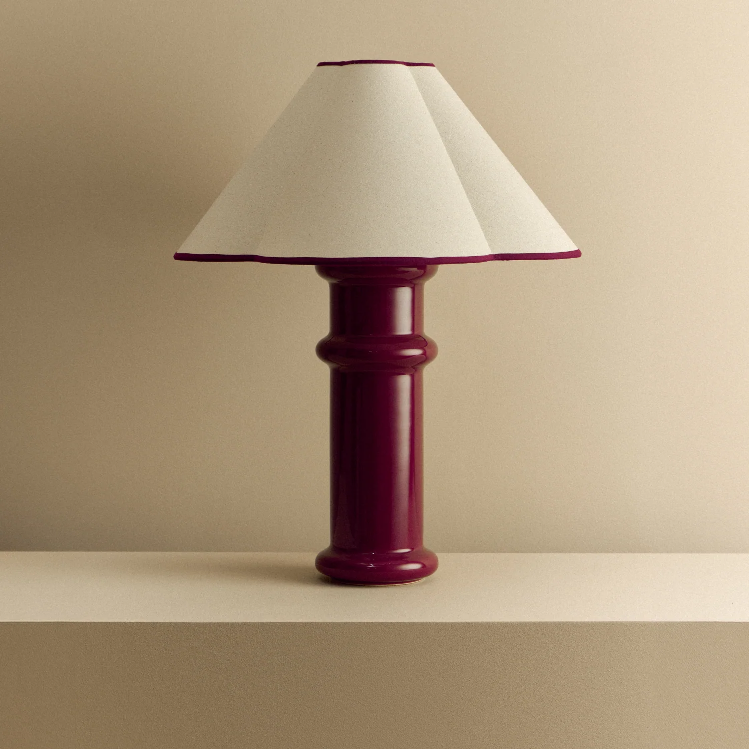 Heath Table Lamp in Port Red - Image 12