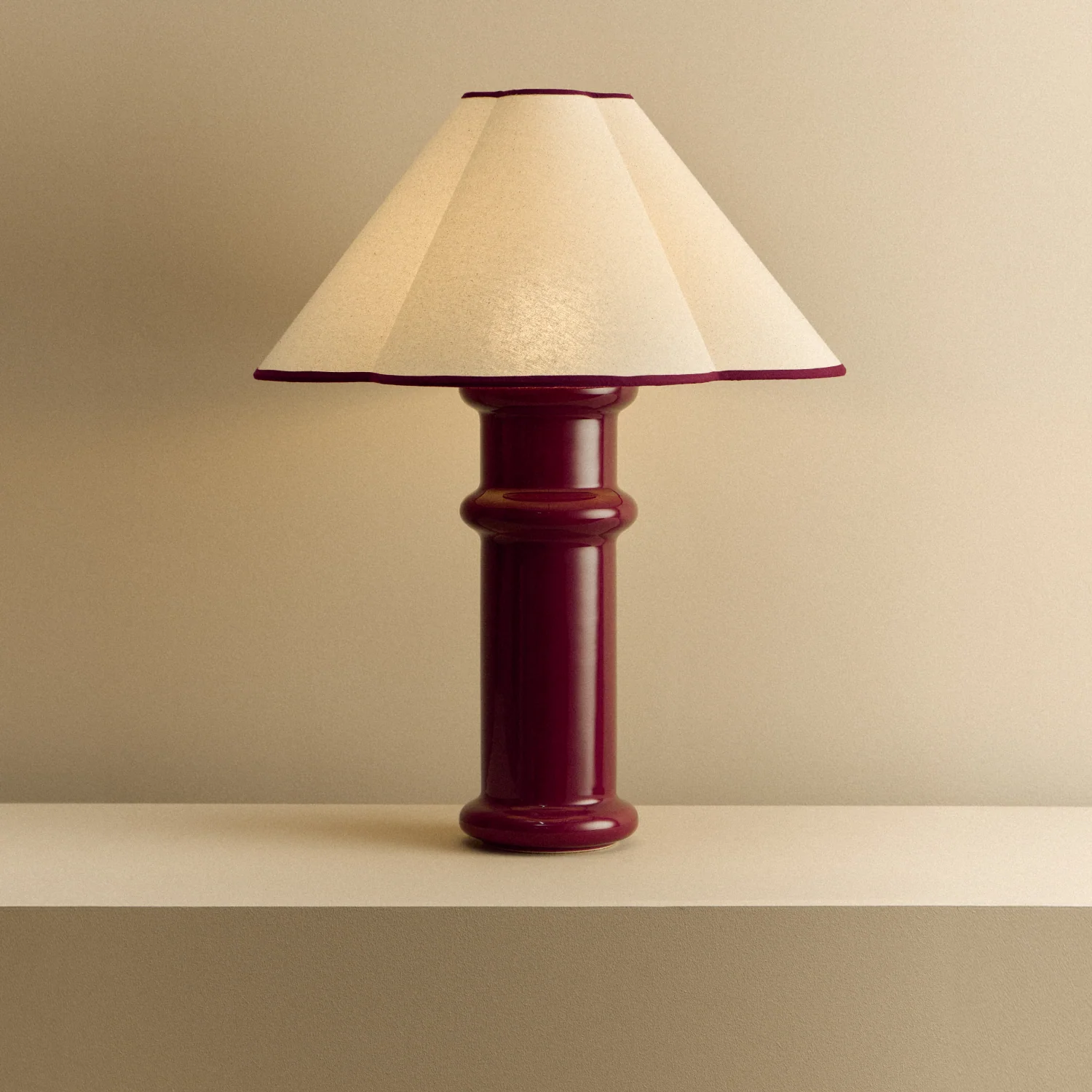 Heath Table Lamp in Port Red - Image 2