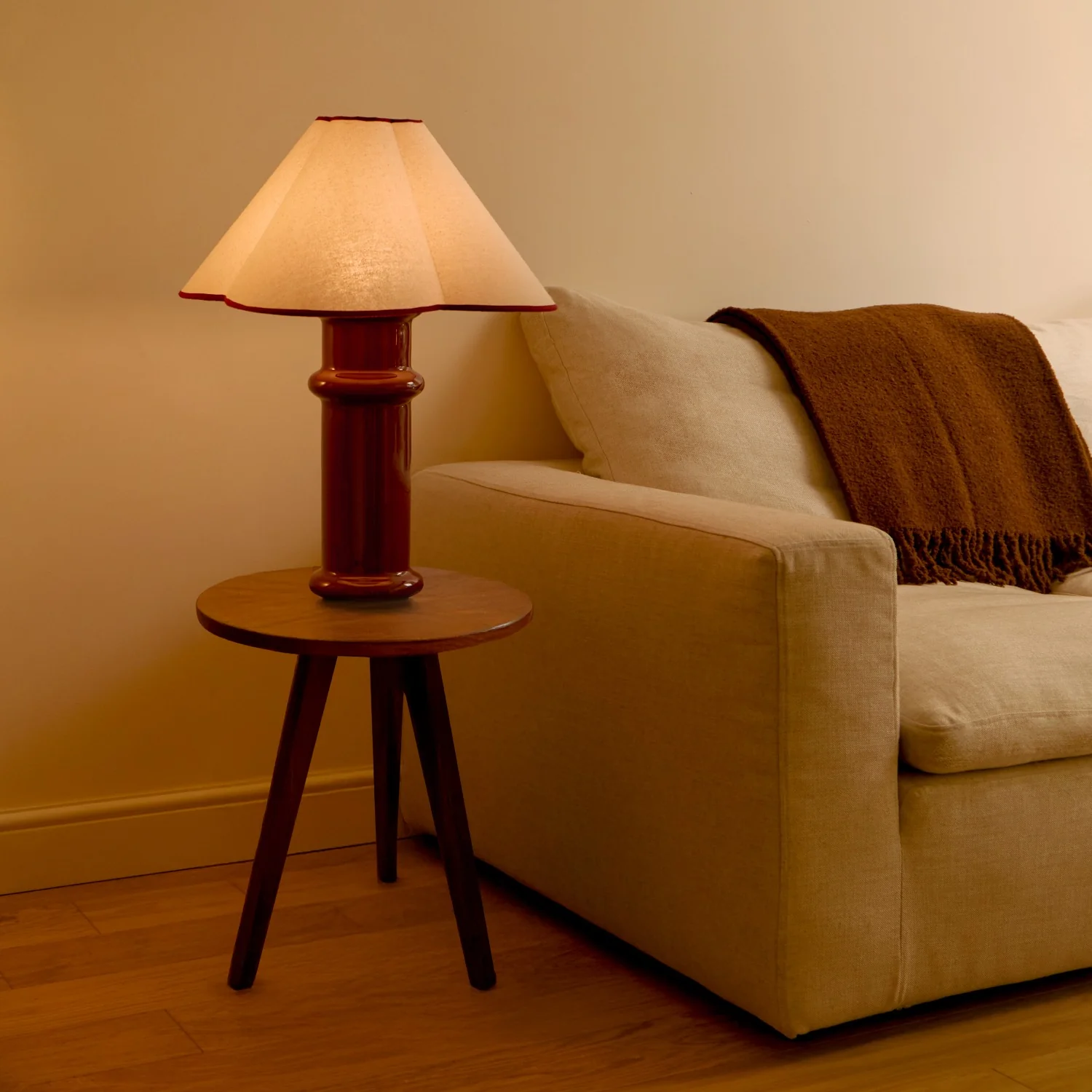Heath Table Lamp in Port Red - Image 3