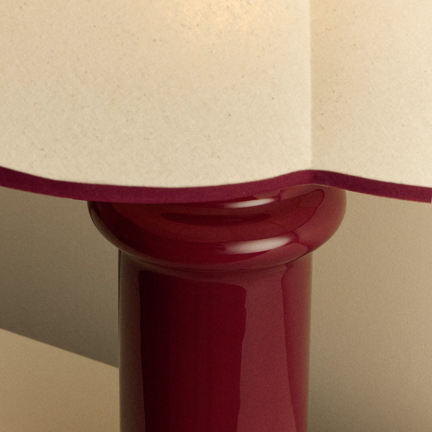 Heath Table Lamp in Port Red - Image 9