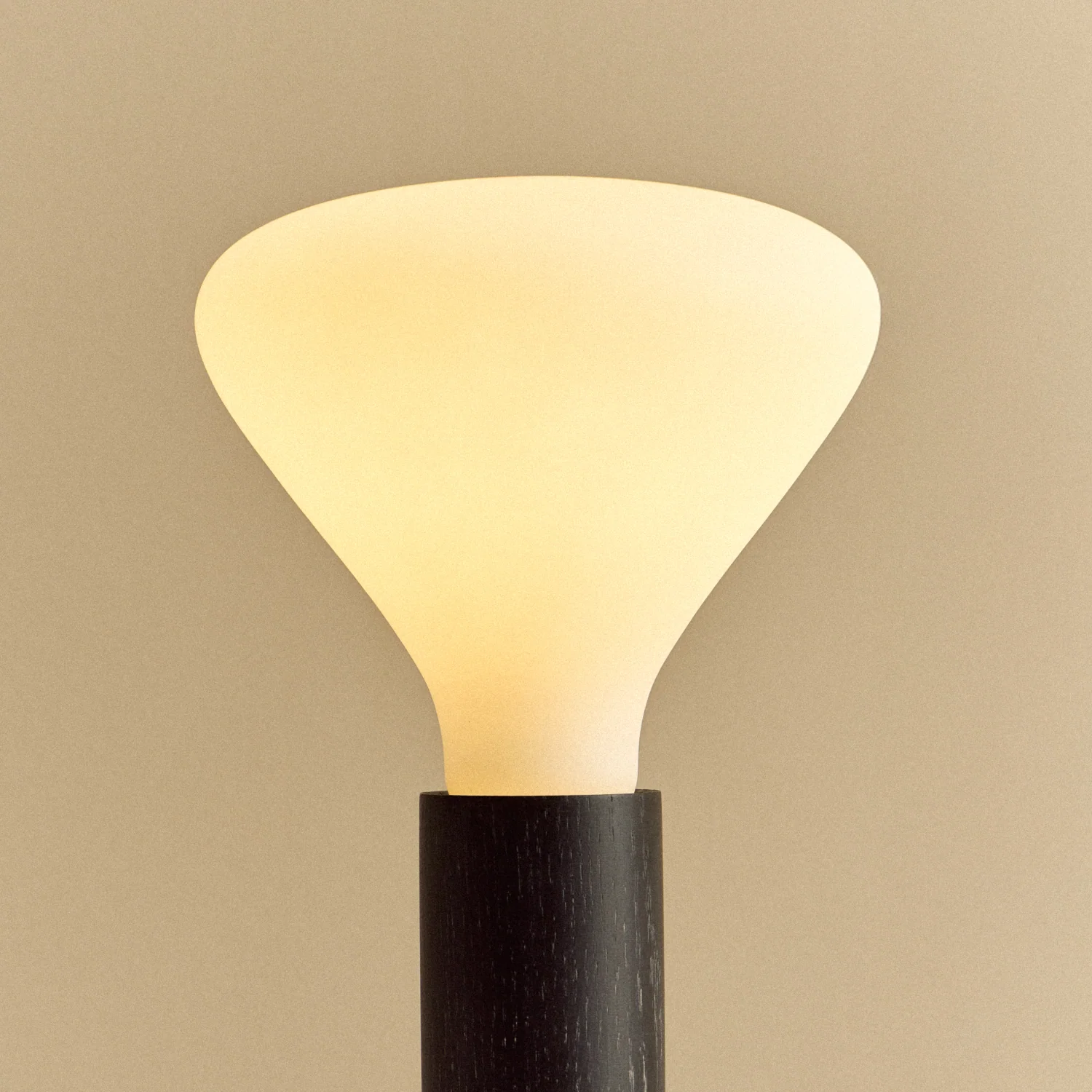 Knuckle Table Lamp in Blackened Oak + Noma - Image 4