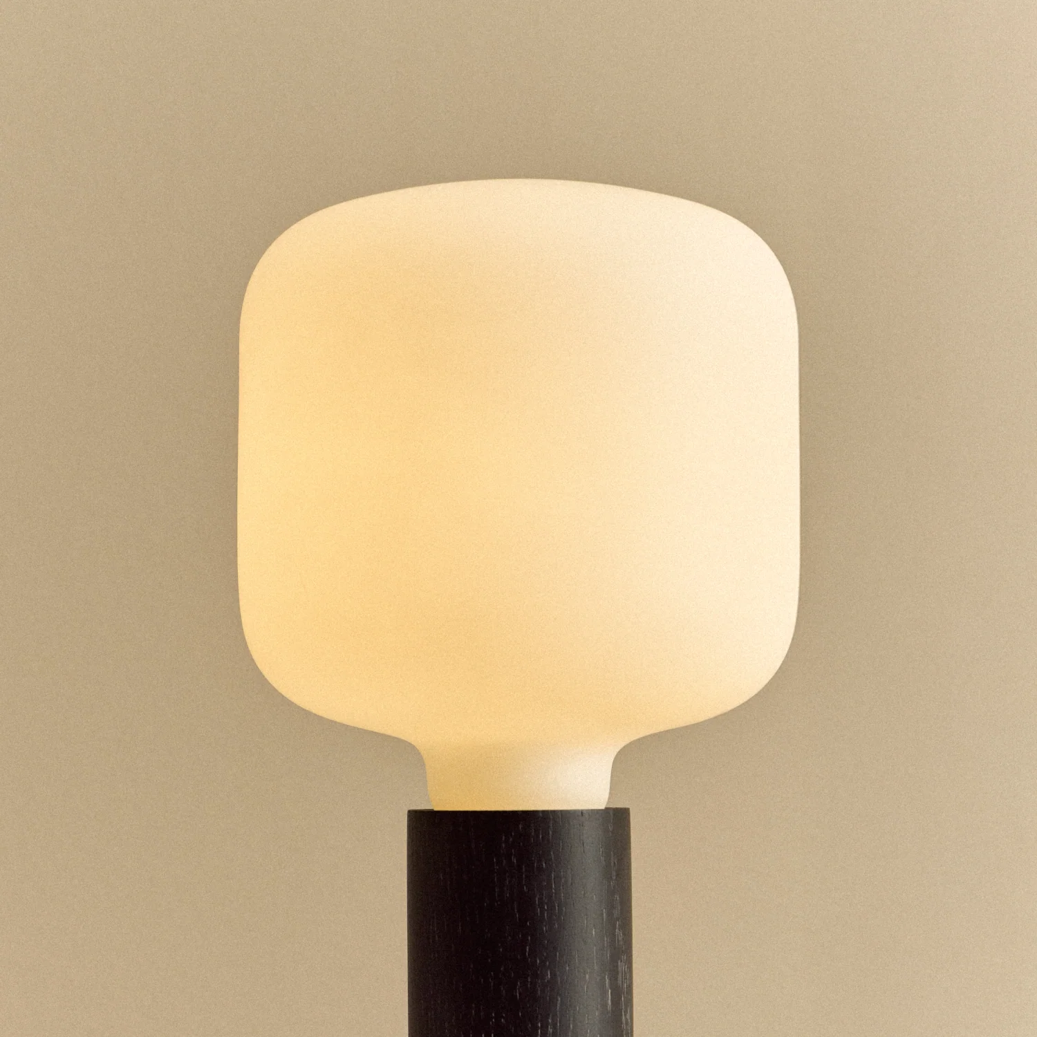 Knuckle Table Lamp in Blackened Oak + Oblo - Image 4