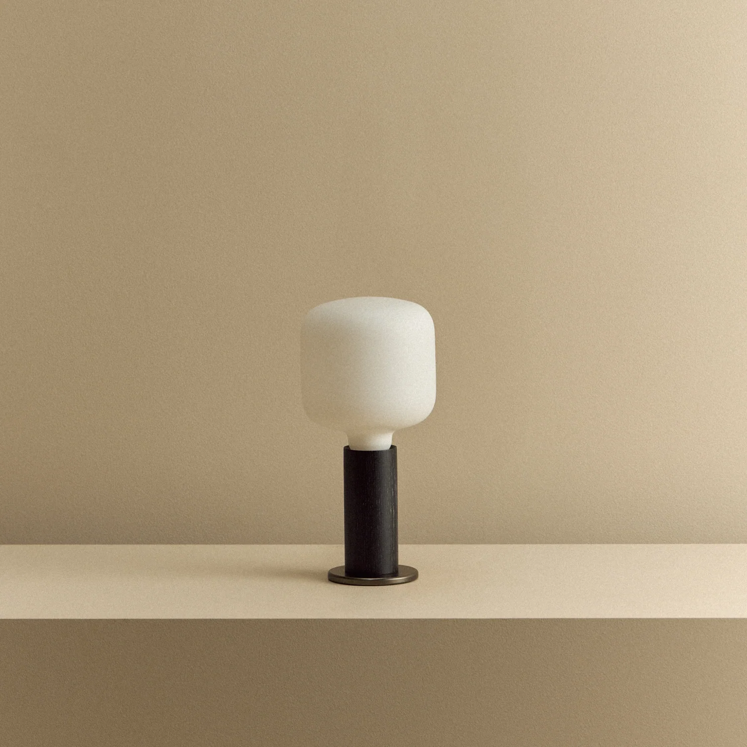 Knuckle Table Lamp in Blackened Oak + Oblo - Image 7