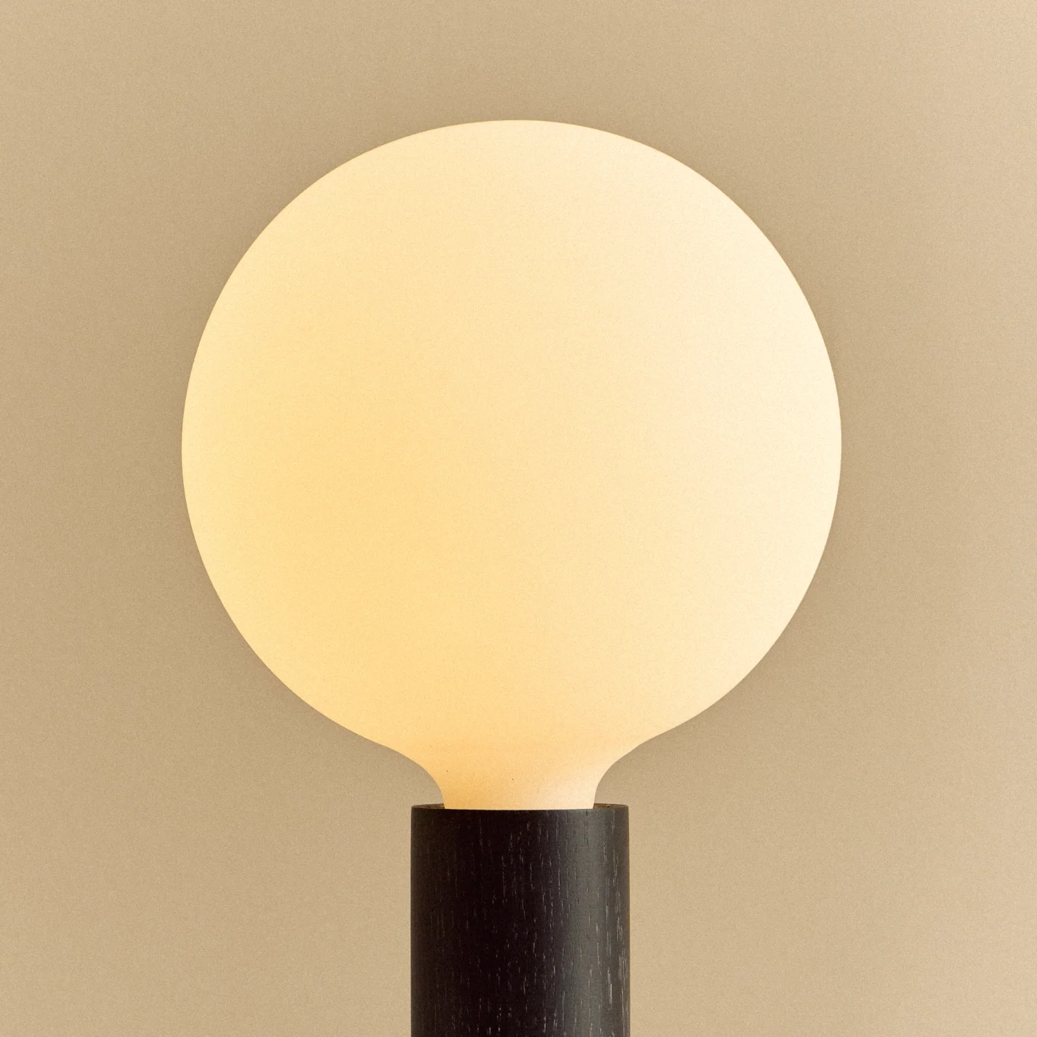 Knuckle Table Lamp in Blackened Oak + Sphere IV - Image 6