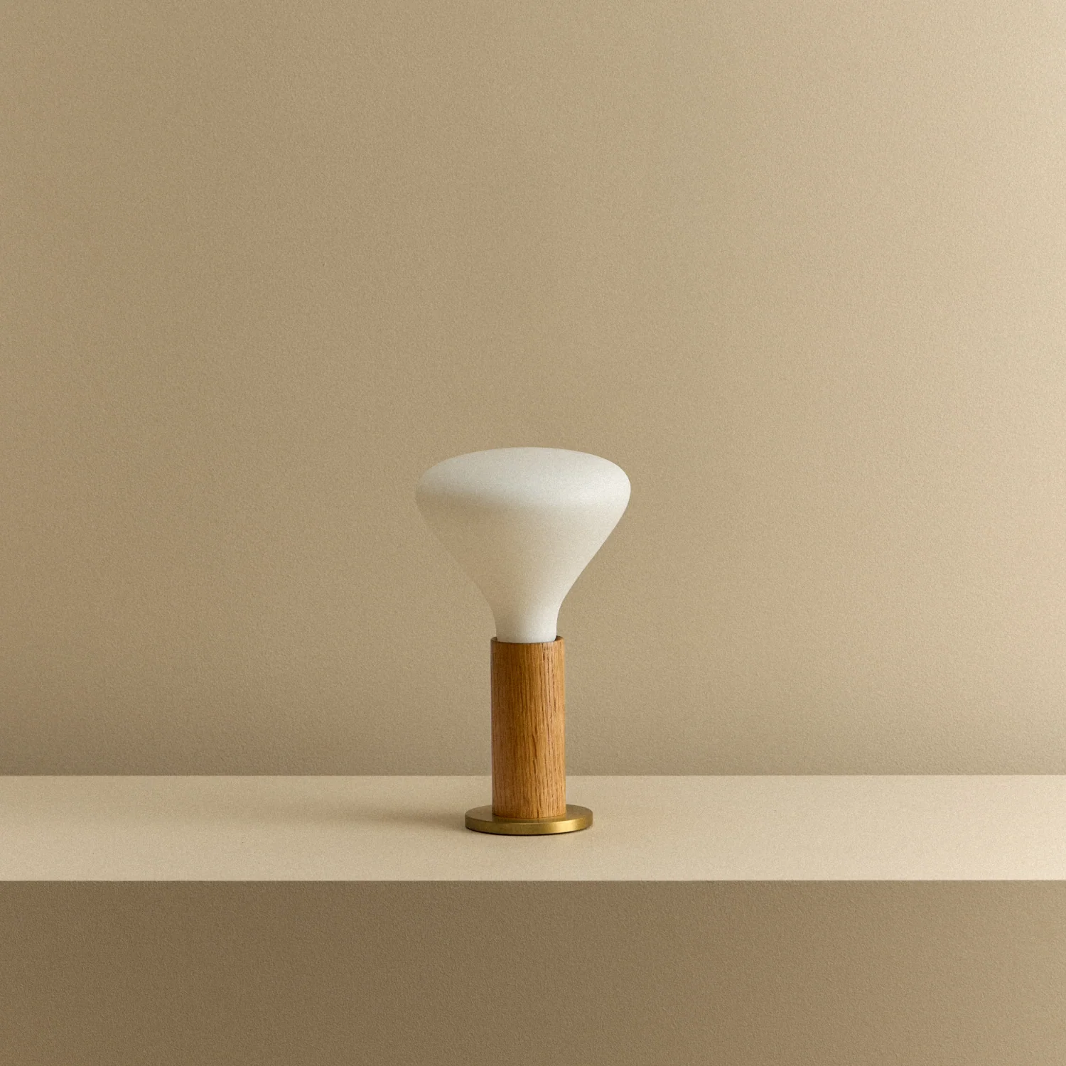 Knuckle Table Lamp in Oak + Noma - Image 8