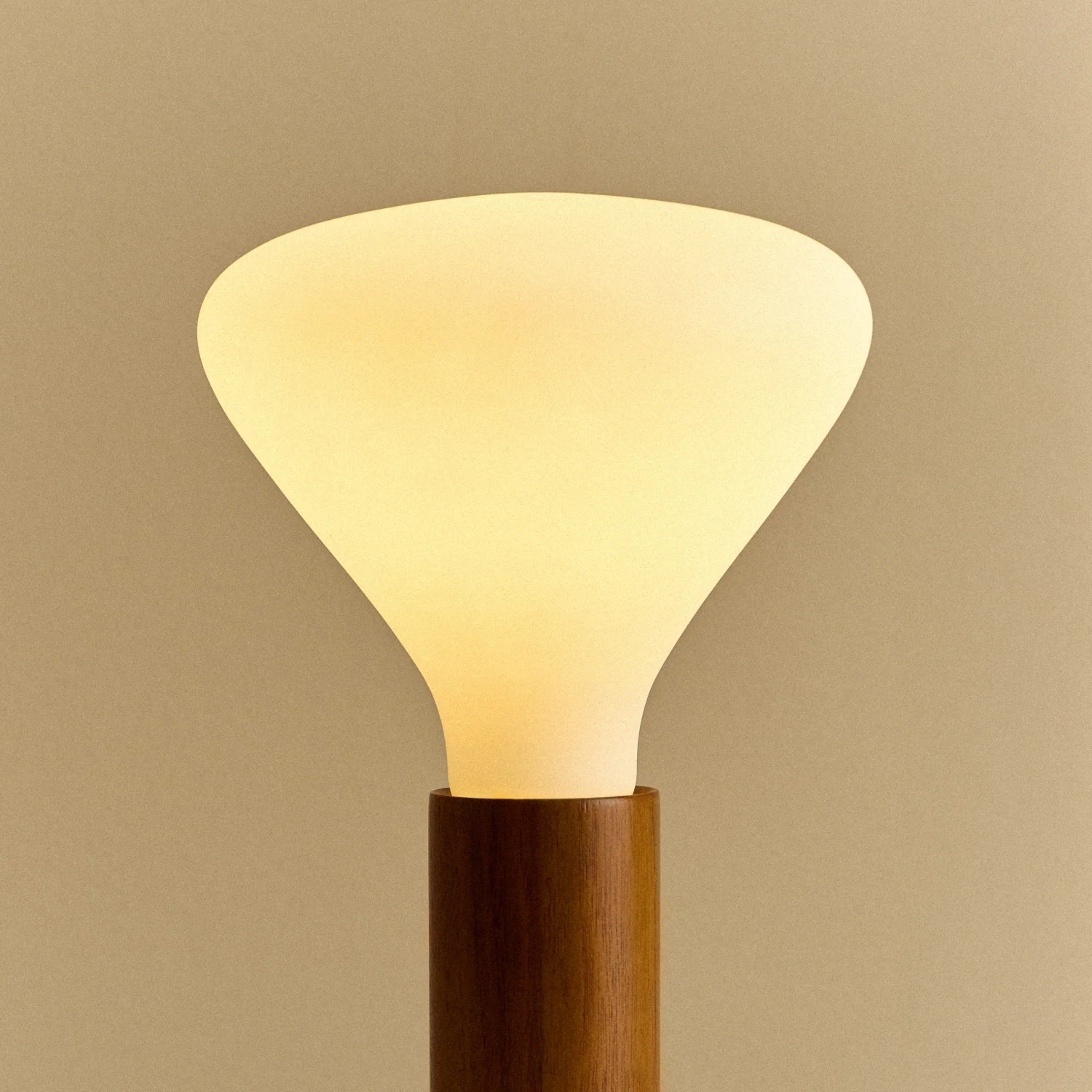Knuckle Table Lamp in Walnut + Noma - Image 5
