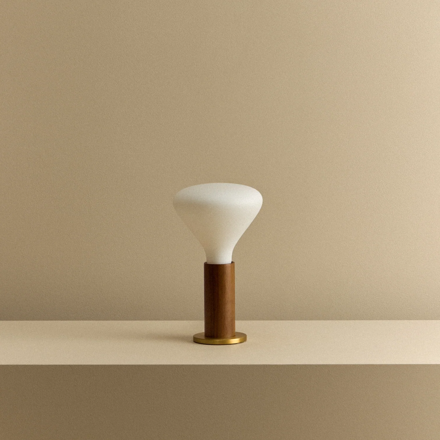 Knuckle Table Lamp in Walnut + Noma - Image 8