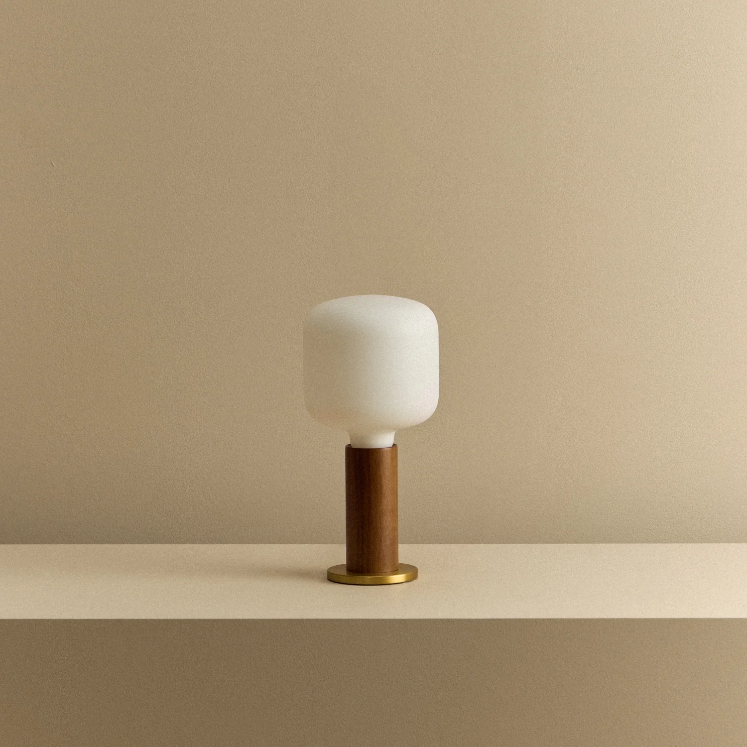 Knuckle Table Lamp in Walnut + Oblo - Image 8