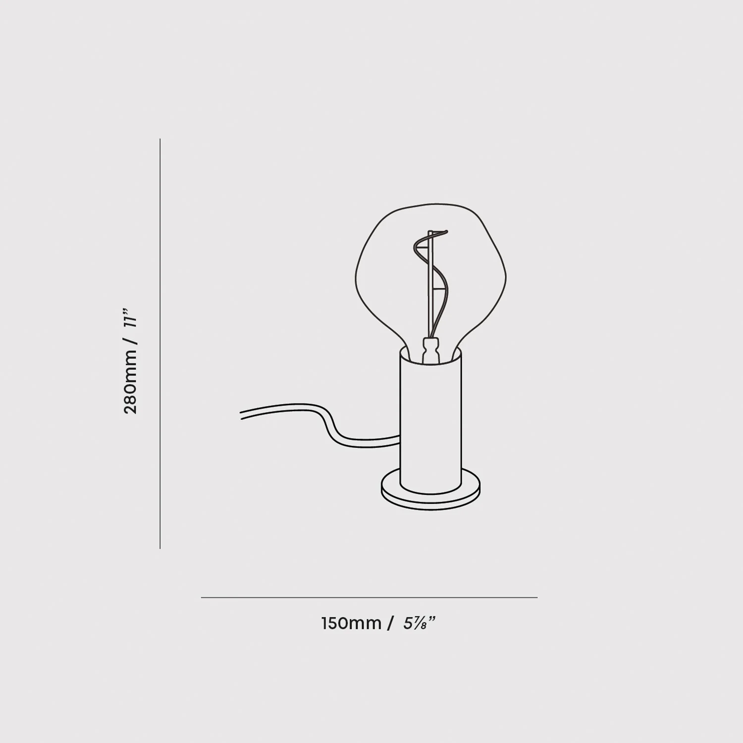 Knuckle Table Lamp in Walnut + Voronoi I - Image 12