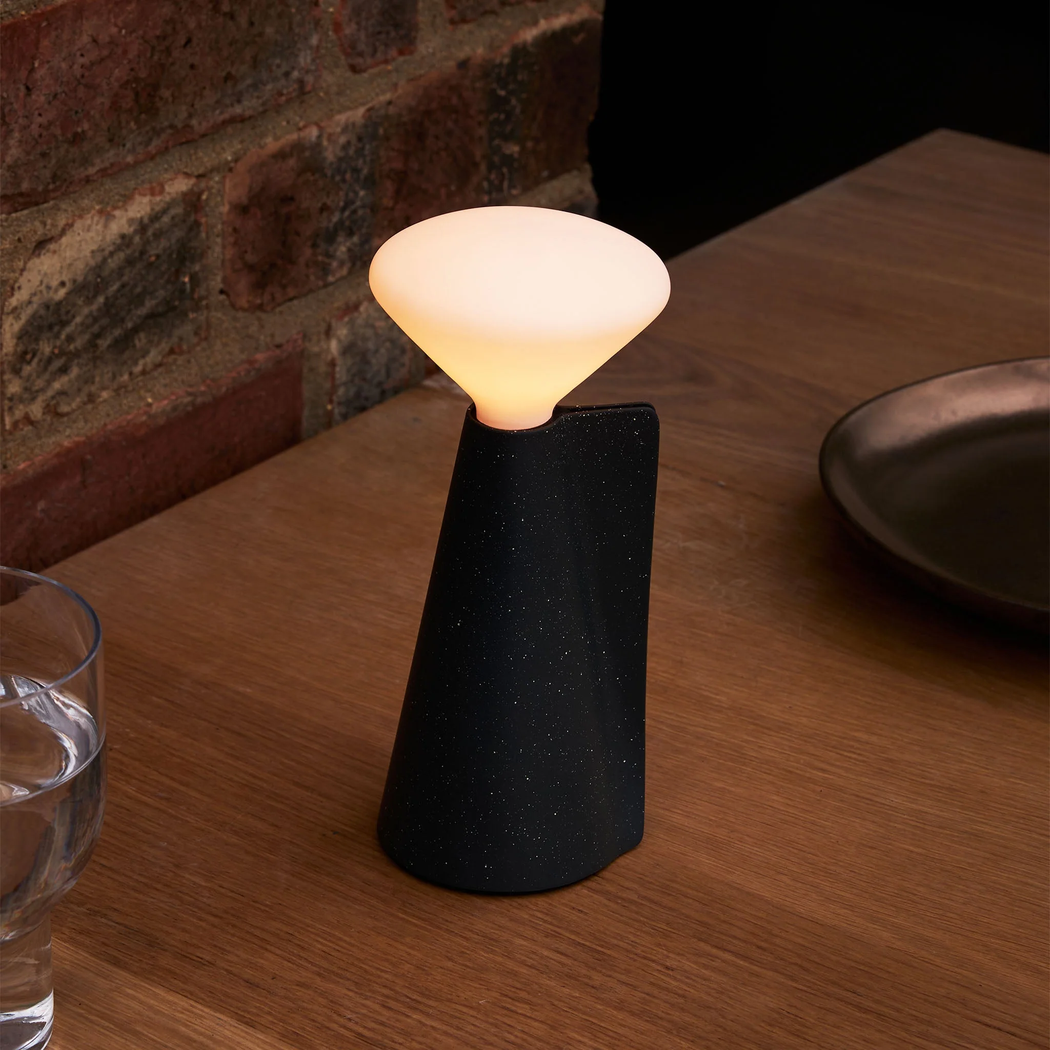 Mantle Portable Lamp in Granite Black - Set of 2 - Image 4