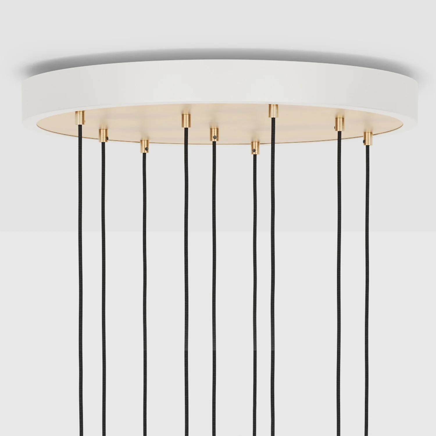 Nine Pendant in Brass + Voronoi II - Image 4