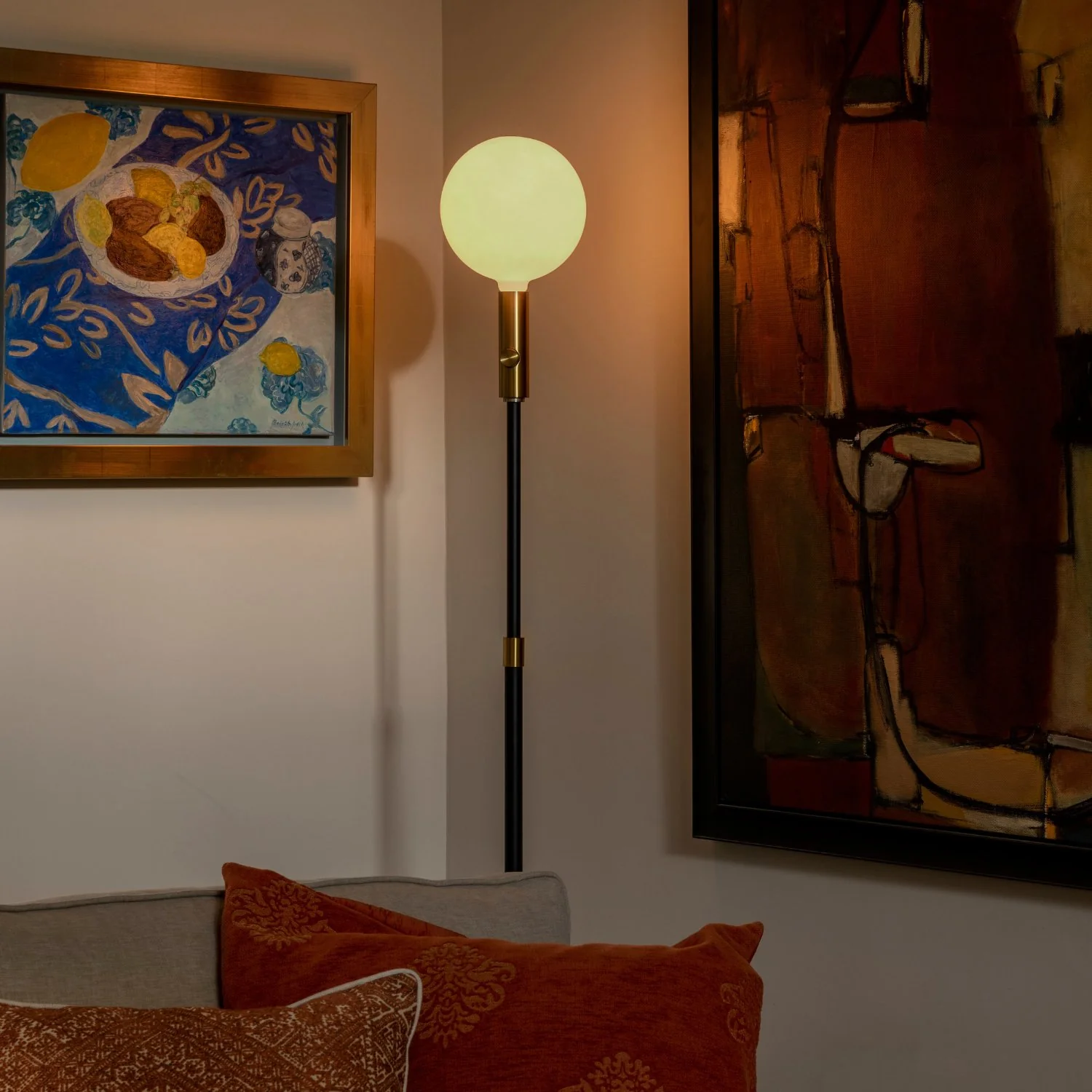 Poise Adjustable Floor Lamp in Brass - Image 6
