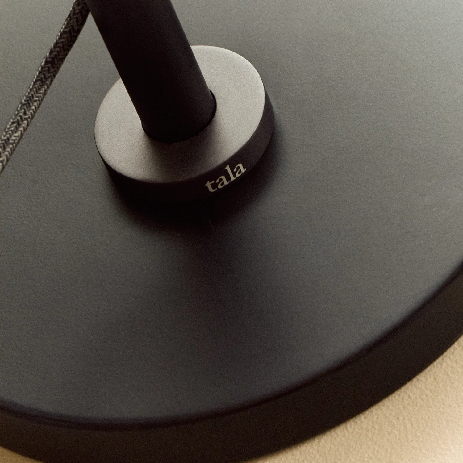 Poise Adjustable Floor Lamp in Graphite + Oval II - Image 5