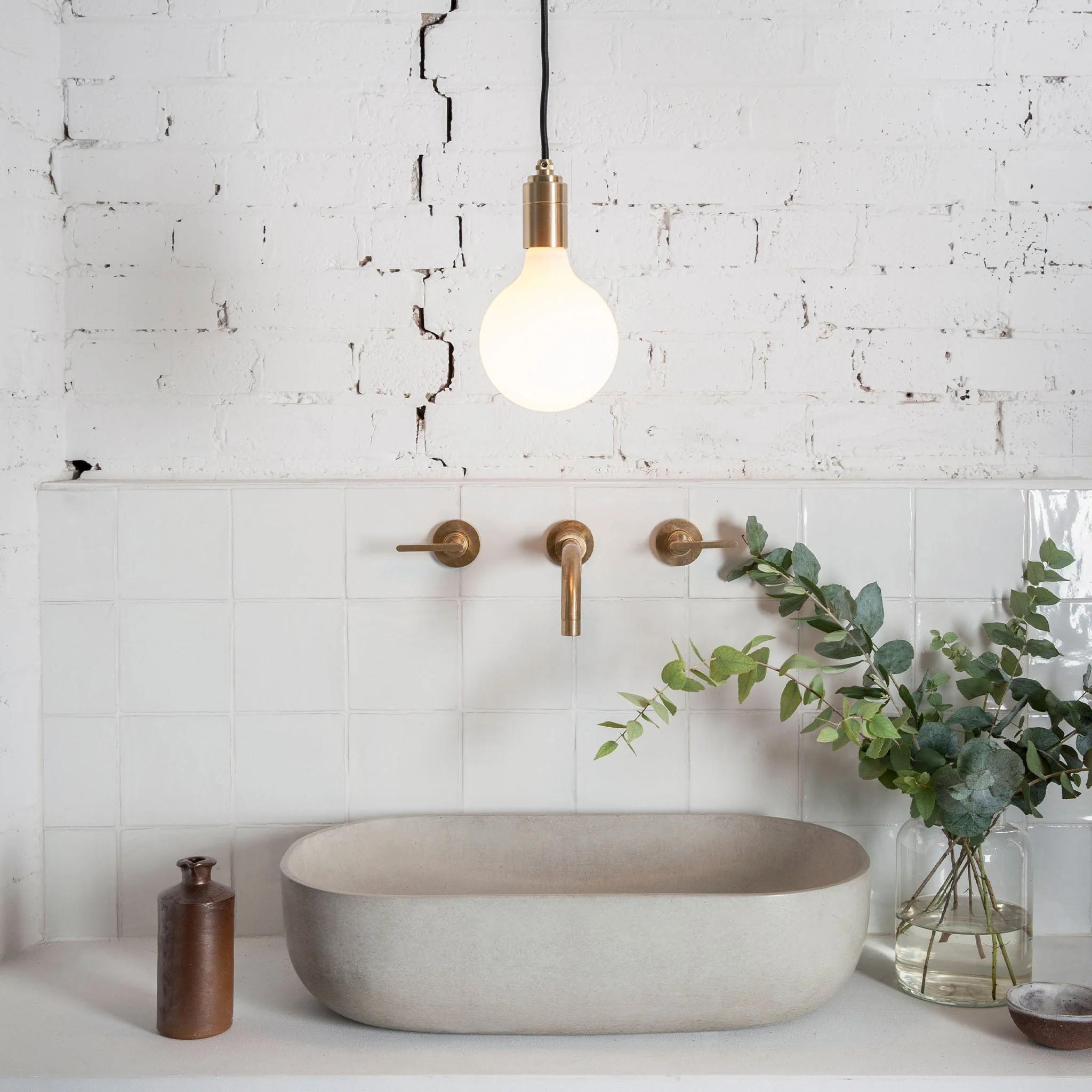Porcelain III Pendant Light in Walnut - Image 3
