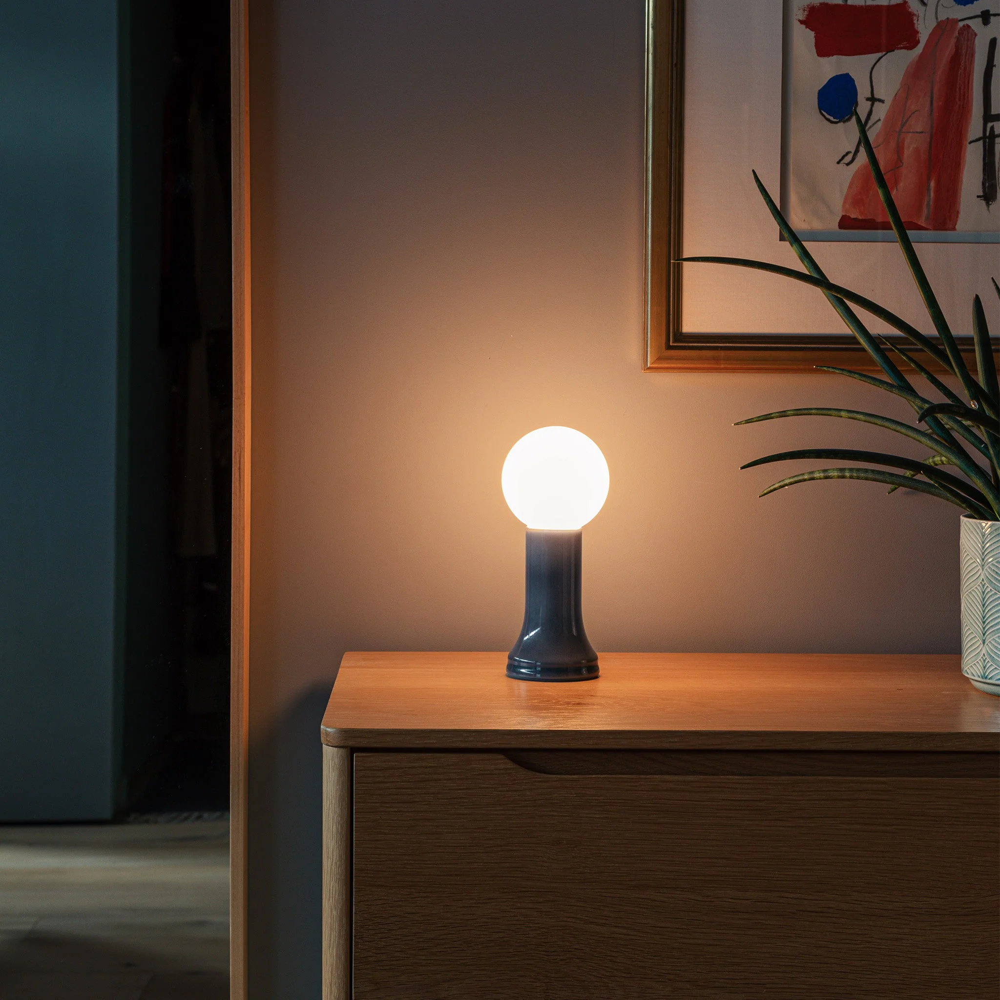 Shore Table Lamp in Smoke Grey - Set of 2 - Image 3