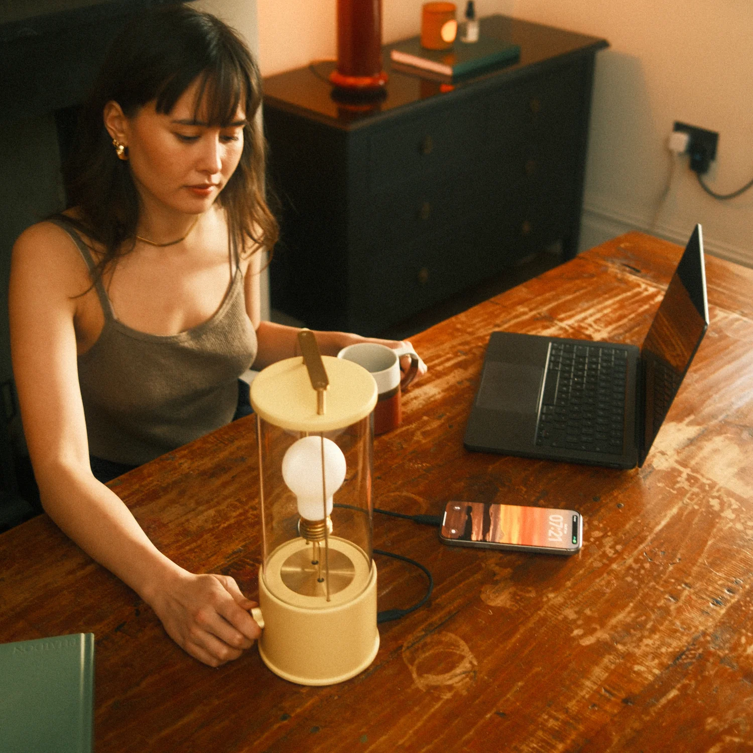 The Muse 2.0 Portable Lamp in Candlenut White - Image 7