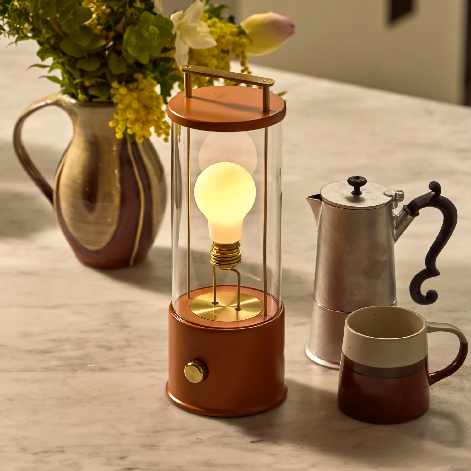 The Muse 2.0 Portable Lamp in Claycourt Orange - Image 3