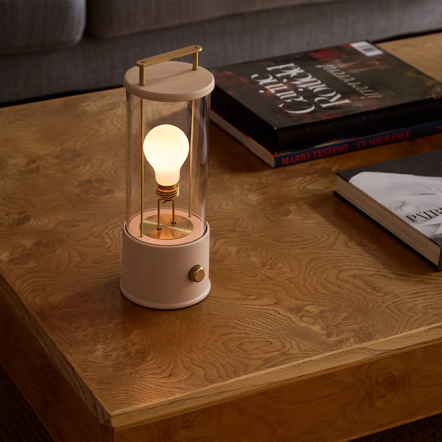 The Muse 2.0 Portable Lamp in Setting Plaster Pink - Image 6