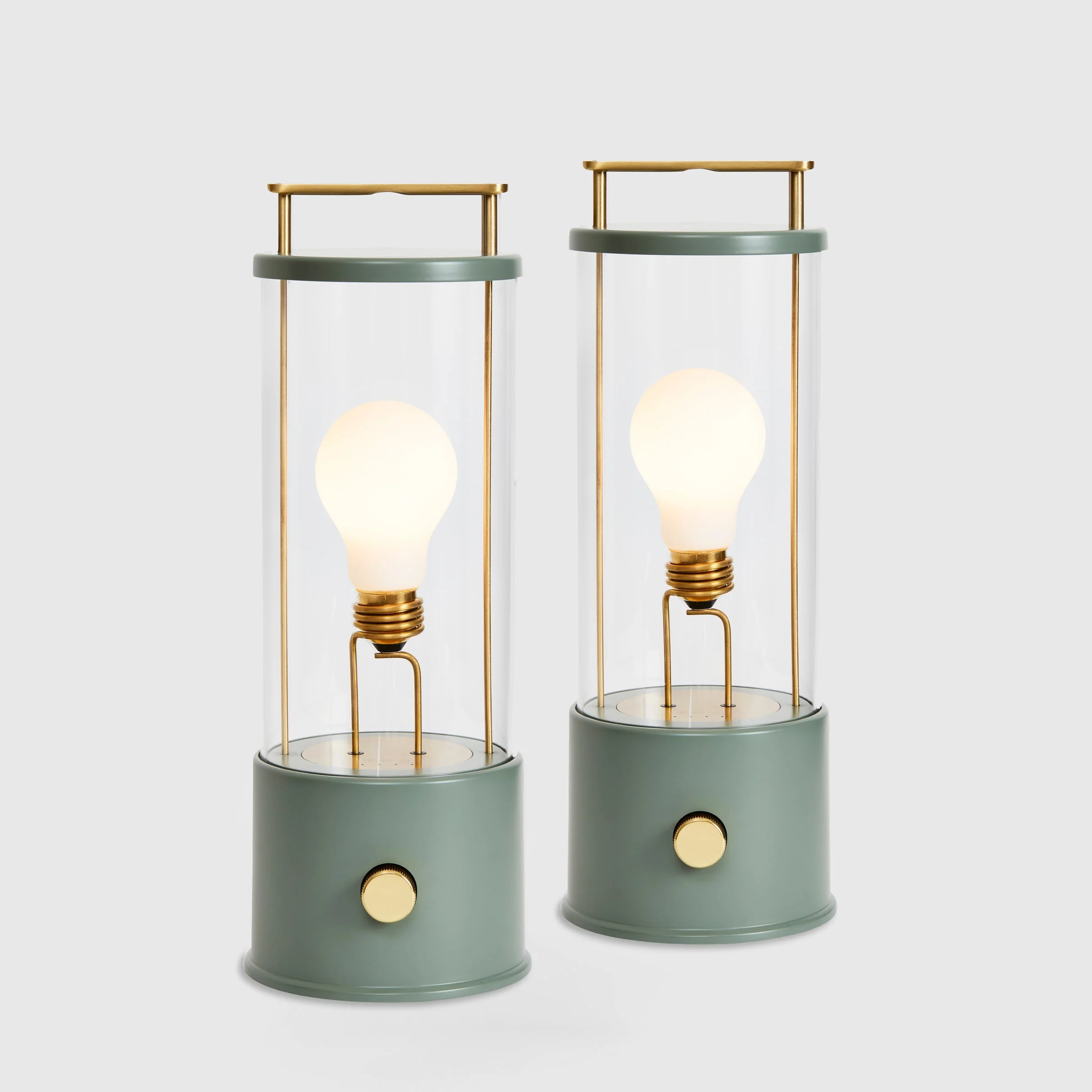 The Muse 1.0 Portable Lamp in Pleasure Garden Green - Set of 2