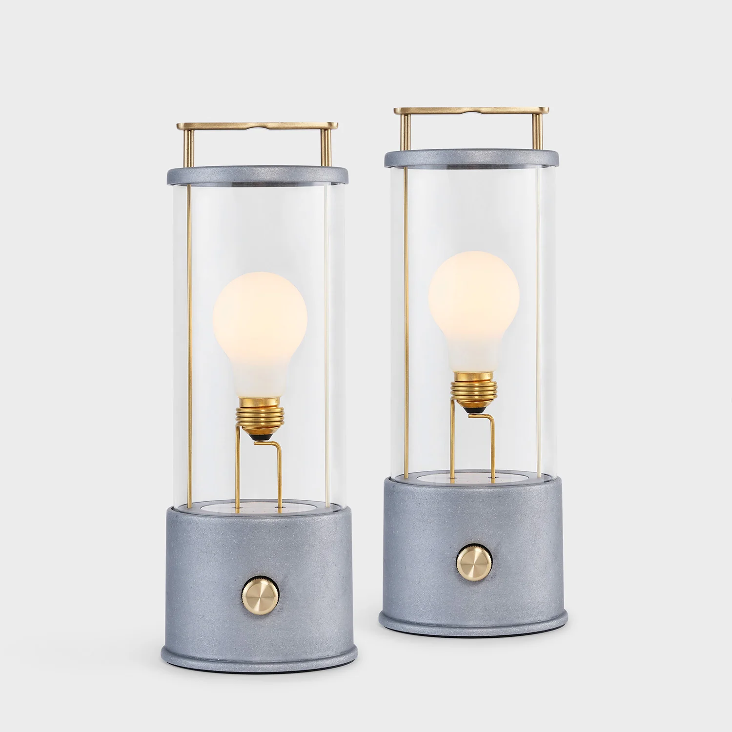 The Rugged Muse 1.0 Portable Lamp in Raw Aluminium - Set of 2